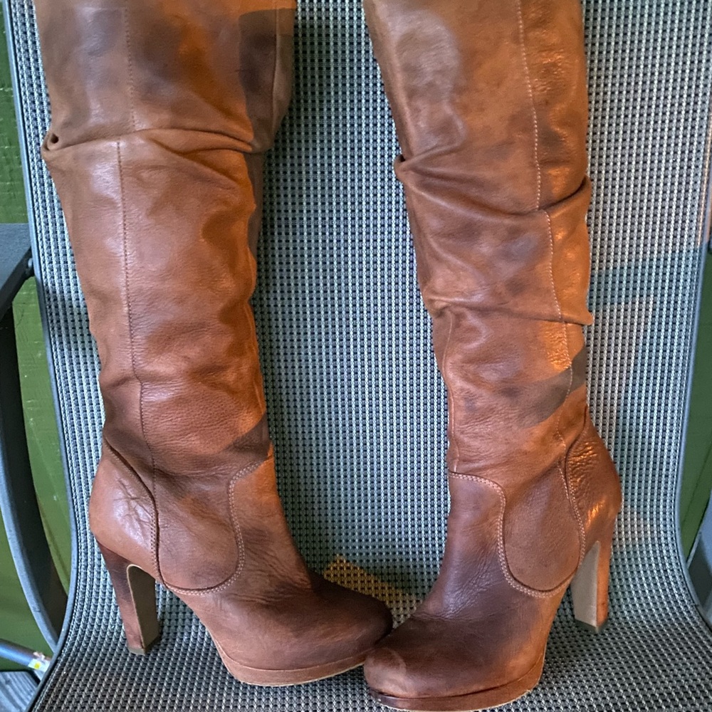 Jessica Simpson “Keaton” leather knee boots.